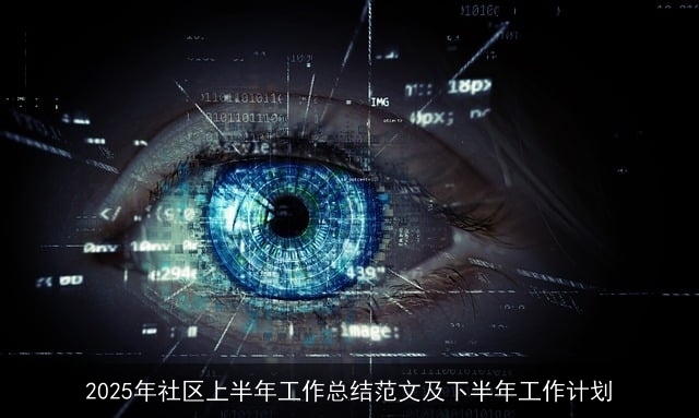 2025年社区上半年工作总结范文及下半年工作计划