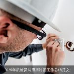 2025年质检员试用期转正工作总结范文