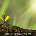 2025年银行业务部工作总结范文