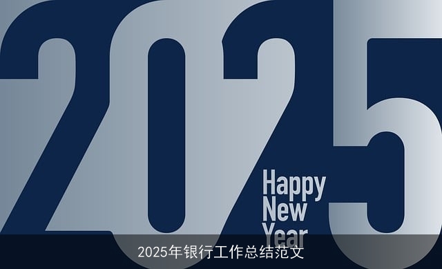 2025年银行工作总结范文