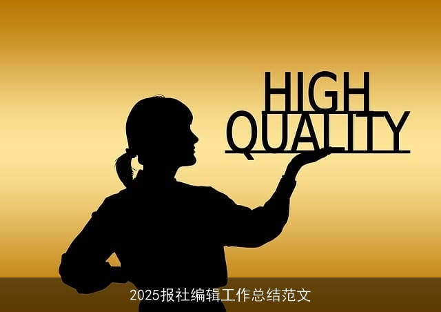 2025报社编辑工作总结范文
