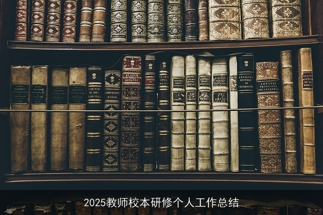 2025教师校本研修个人工作总结