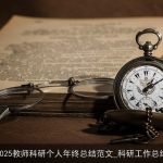 2025教师科研个人年终总结范文_科研工作总结