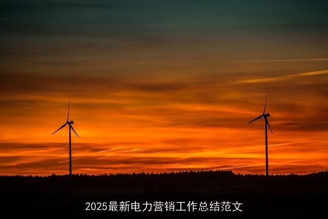 2025最新电力营销工作总结范文