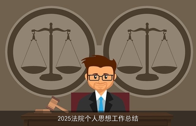 2025法院个人思想工作总结
