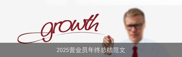 2025营业员年终总结范文