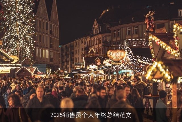 2025销售员个人年终总结范文