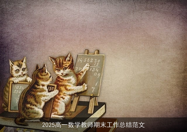2025高一数学教师期末工作总结范文