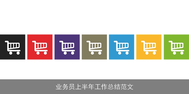 业务员上半年工作总结范文
