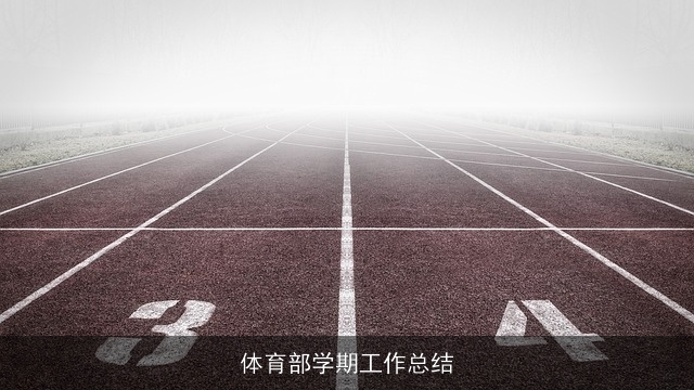 体育部学期工作总结