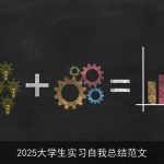2025大学生实习自我总结范文