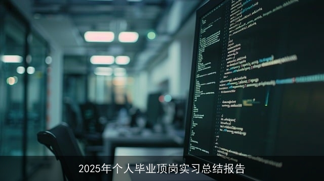 2025年个人毕业顶岗实习总结报告