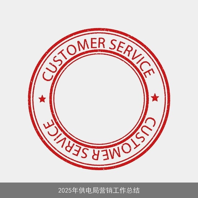 2025年供电局营销工作总结