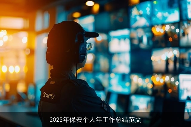2025年保安个人年工作总结范文