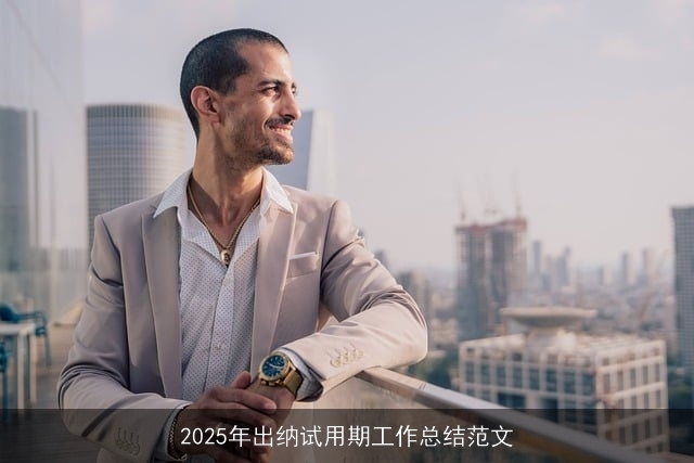 2025年出纳试用期工作总结范文