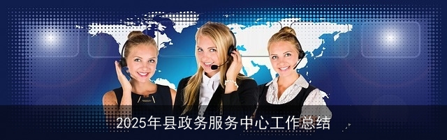 2025年县政务服务中心工作总结