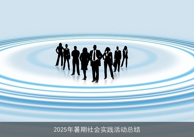 2025年暑期社会实践活动总结