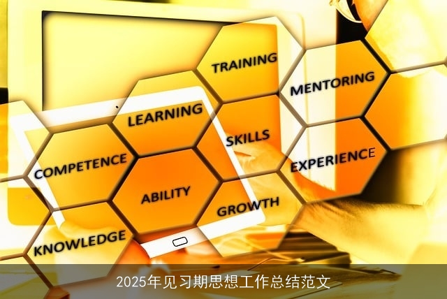 2025年见习期思想工作总结范文