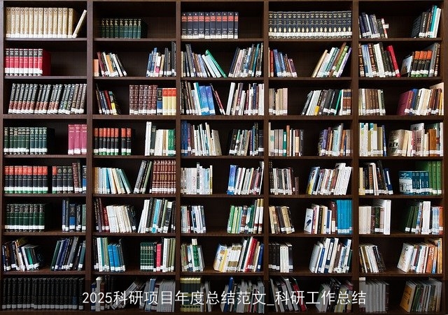 2025科研项目年度总结范文_科研工作总结