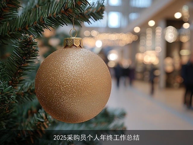 2025采购员个人年终工作总结