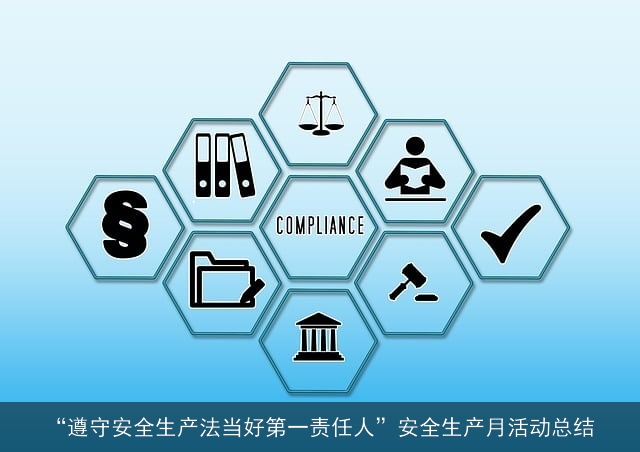 “遵守安全生产法当好第一责任人”安全生产月活动总结