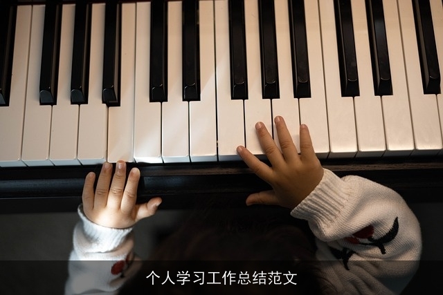 个人学习工作总结范文