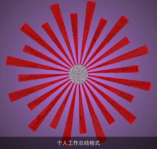 个人工作总结格式