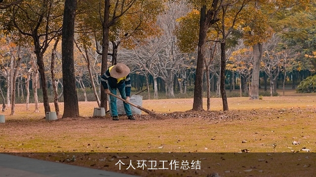 个人环卫工作总结