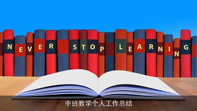 中班教学个人工作总结