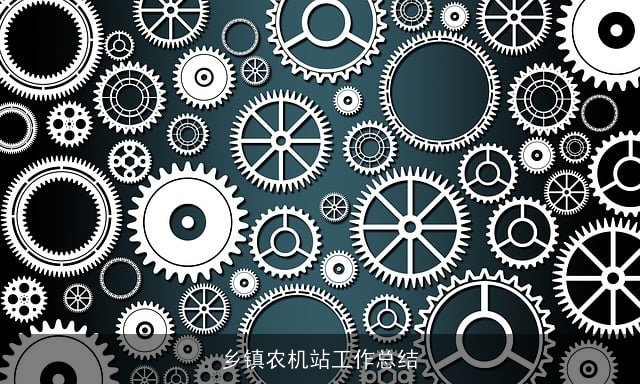 乡镇农机站工作总结