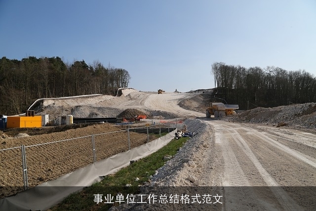 事业单位工作总结格式范文