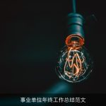 事业单位年终工作总结范文