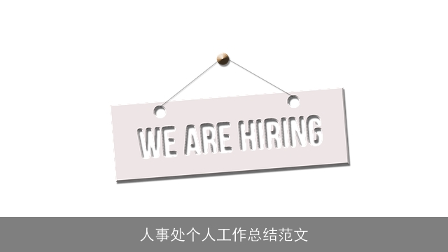 人事处个人工作总结范文