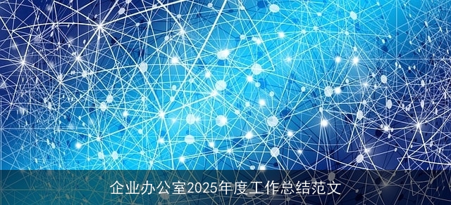 企业办公室2025年度工作总结范文