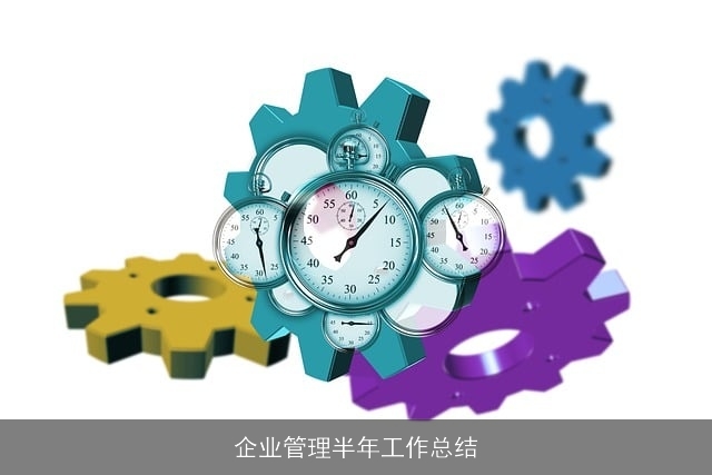 企业管理半年工作总结