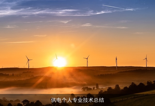 供电个人专业技术总结
