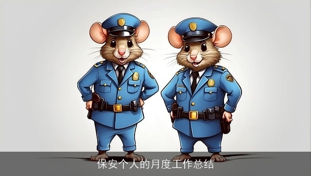 保安个人的月度工作总结