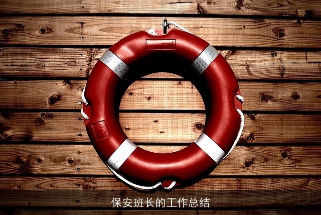 保安班长的工作总结