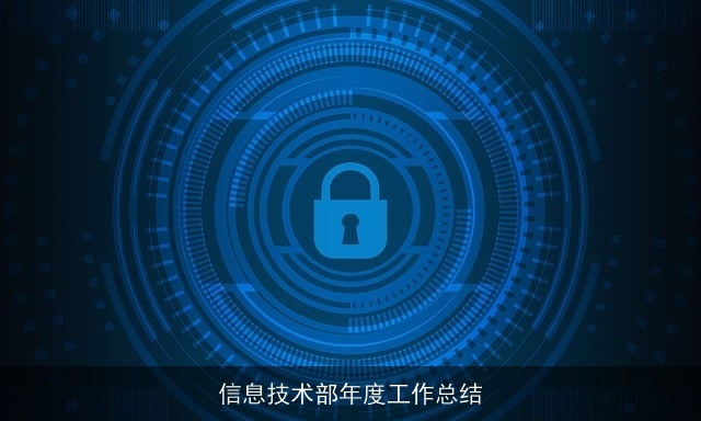 信息技术部年度工作总结