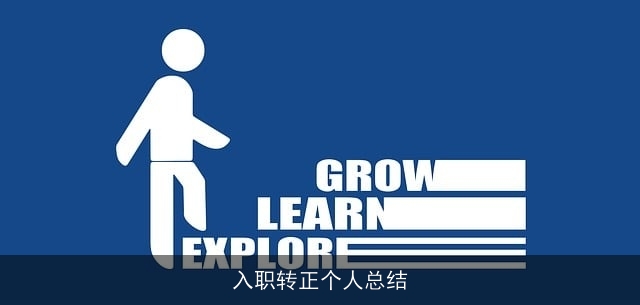 入职转正个人总结
