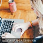 公务员年终个人工作总结范例