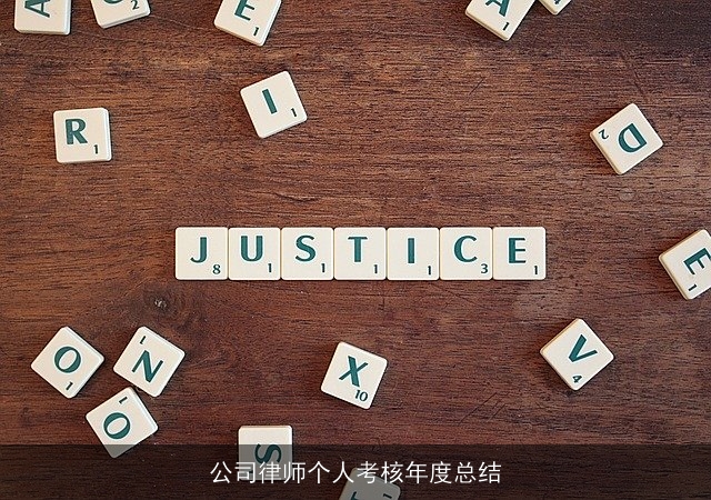 公司律师个人考核年度总结