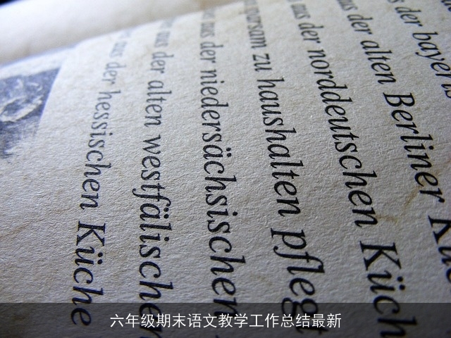 六年级期末语文教学工作总结最新