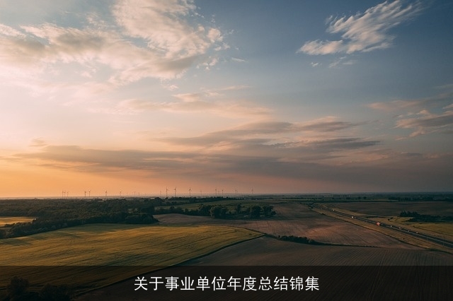 关于事业单位年度总结锦集