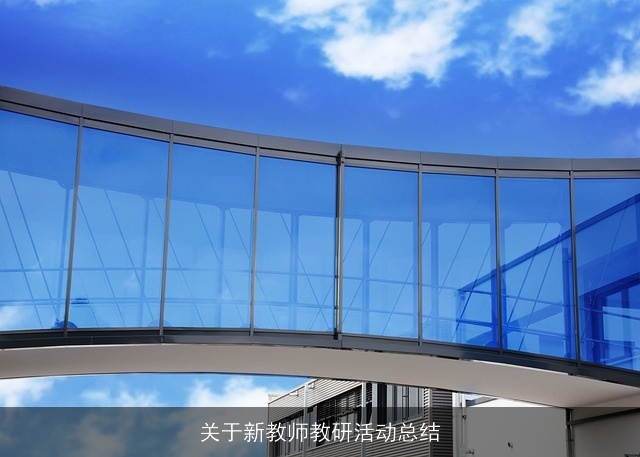 关于新教师教研活动总结