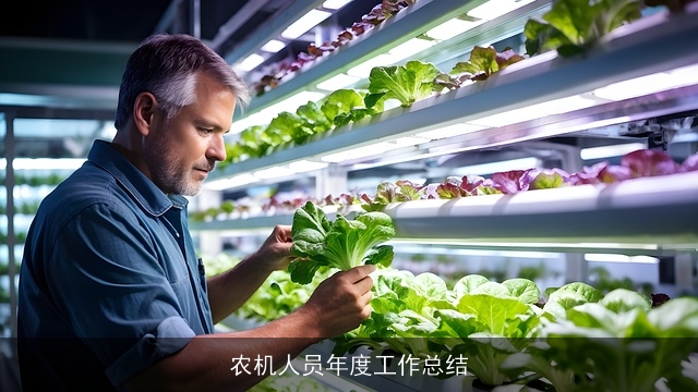 农机人员年度工作总结