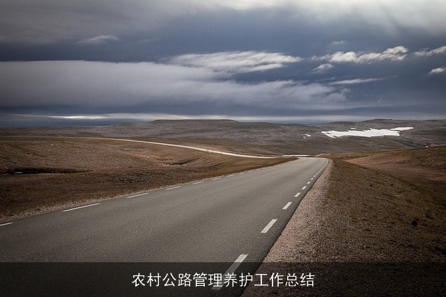 农村公路管理养护工作总结