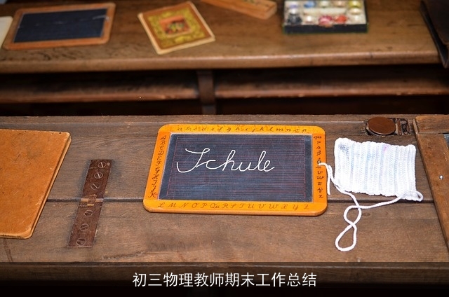 初三物理教师期末工作总结