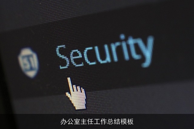 办公室主任工作总结模板