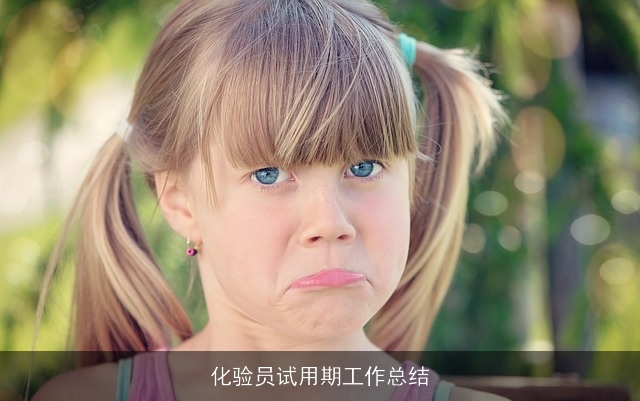 化验员试用期工作总结
